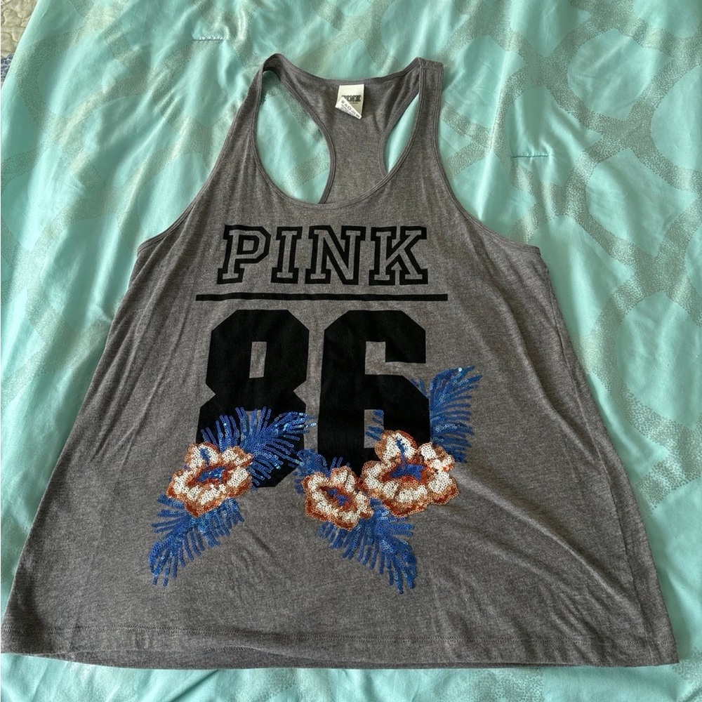 Victoria’s Secret pink sequin tank top